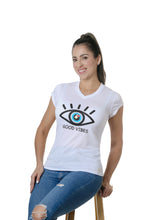 Load image into Gallery viewer, STYLE #VLS-110E2 Big Eye with Good Vibes T-Shirt
