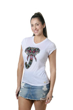 Load image into Gallery viewer, STYLE #VLS-116E3 Elephant Embroidery Sequins Patch T-Shirt
