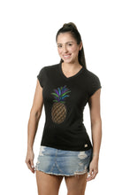 Load image into Gallery viewer, STYLE #VLS-115E4 Gold Pineapple Sequins Patch T-Shirt
