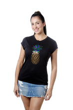 Load image into Gallery viewer, STYLE #VLS-115E4 Gold Pineapple Sequins Patch T-Shirt
