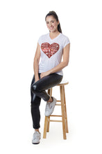 Load image into Gallery viewer, STYLE #VLS-123E6X Heart Sequin Patch T-Shirt
