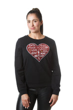 Load image into Gallery viewer, STYLE #VS333- Heart Crew Neck Pullover Sweater
